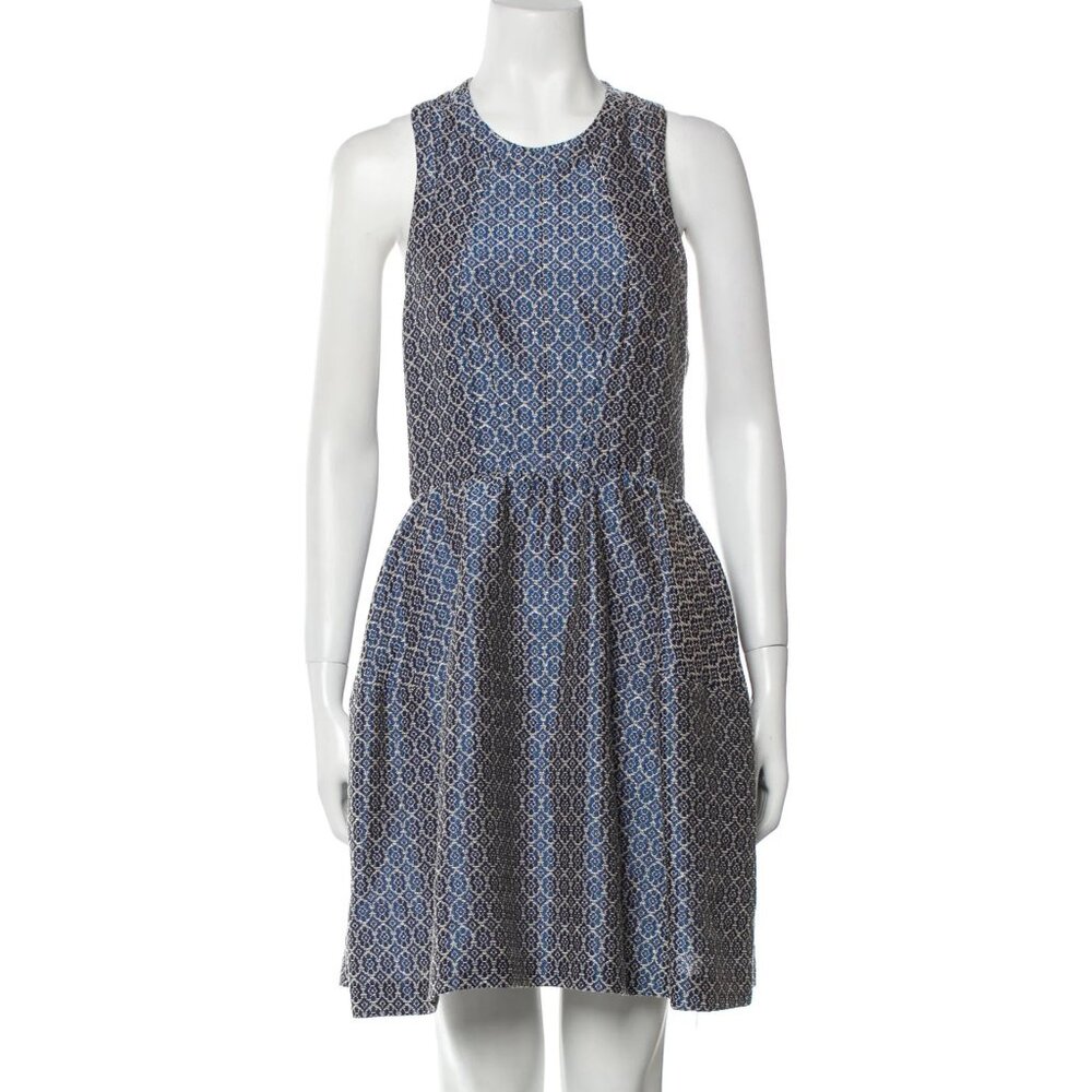 Jill Stuart — Jacquard Print Fit & Flare Mini Dress — Size S (US 4)